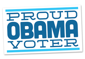 Proud Obama Voter Sticker